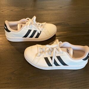 Adidas Classic White and Black Shoes
